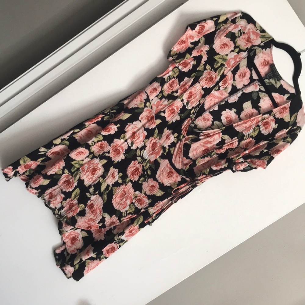 Floral wrap dress